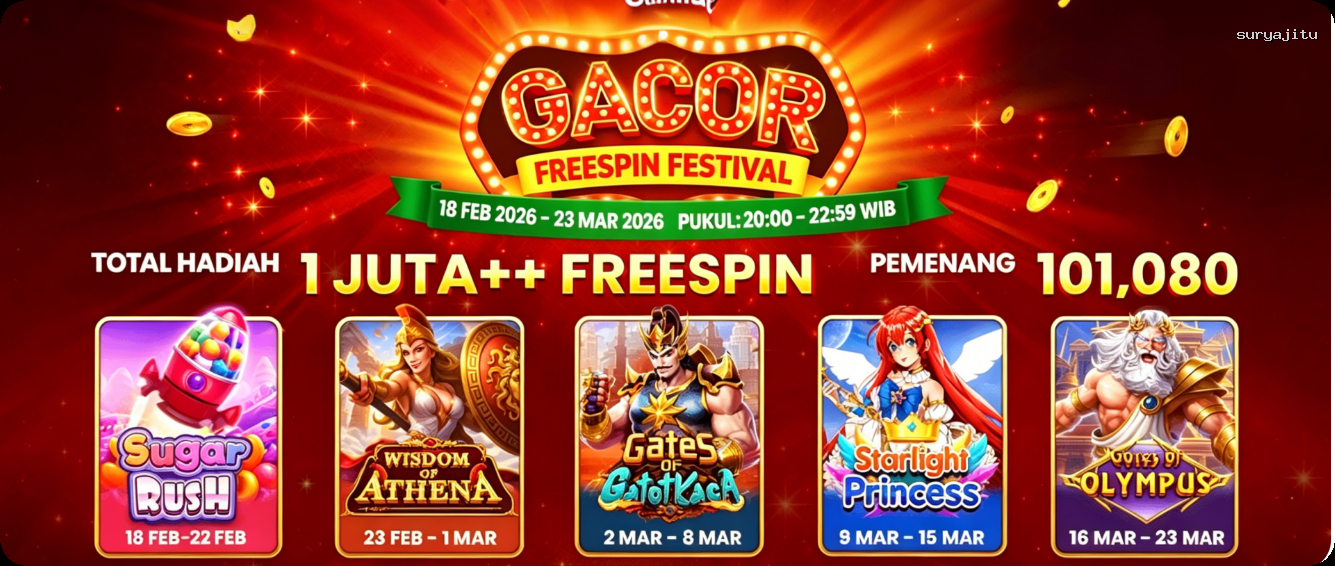 Login suryajitu Sekarang Bonus Melimpah